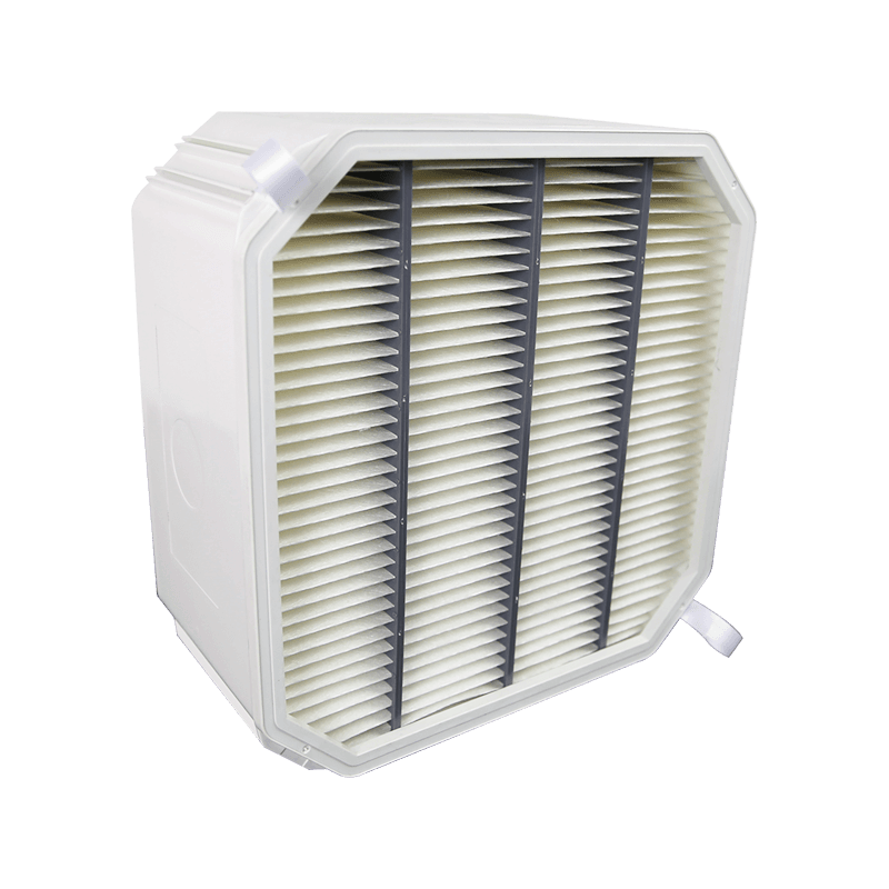 High Efficiency Compact Air Filter na may Espesyal na Hugis na Plastic Frame